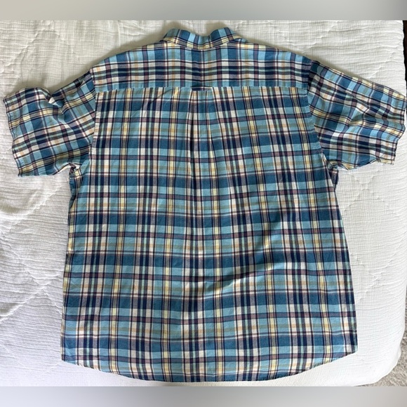 Pendleton XXL Plaid Short Sleeve Button Down Shirt 100% Cotton - Picture 3 of 9